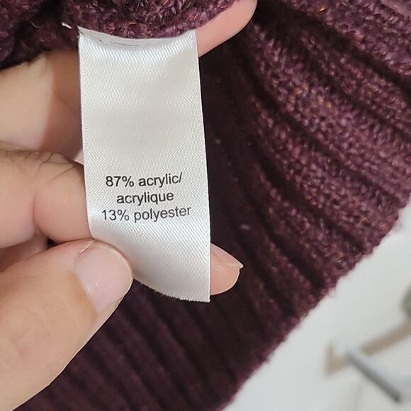 𝅺Maurices short sleeve maroon sweater woman's size small - Picture 4 of 6